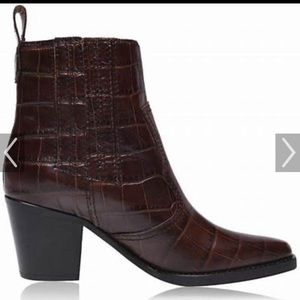 Ganni Western Ankle Boots